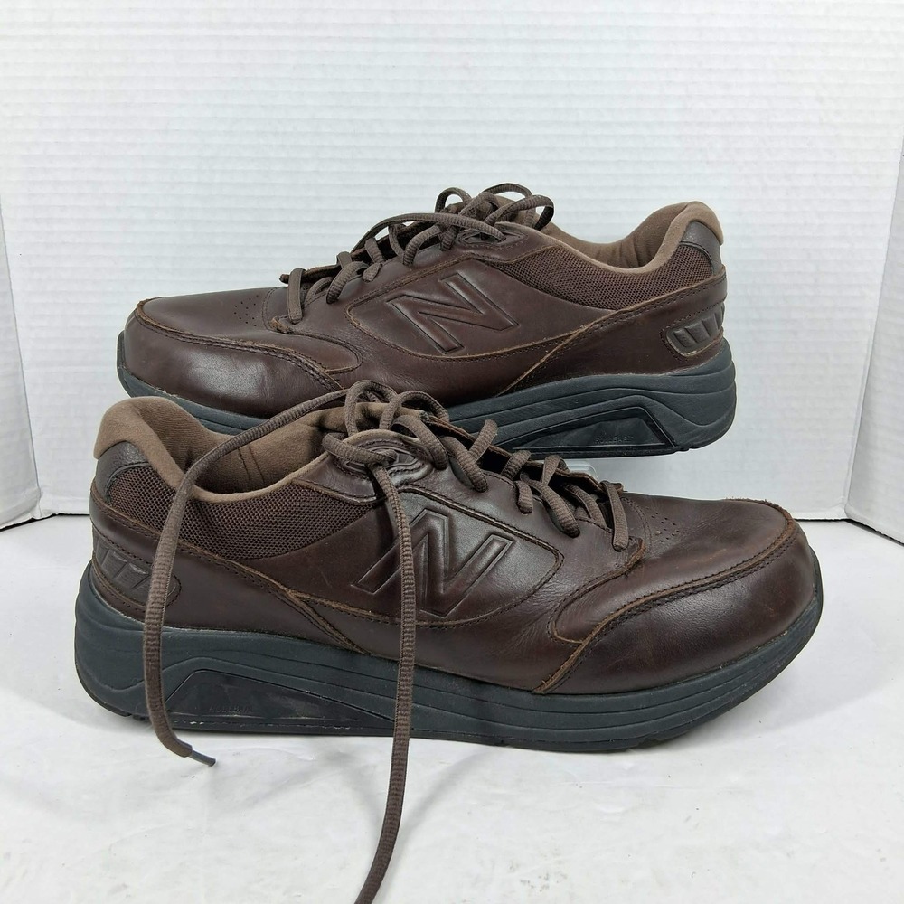 New Balance 928v3 Mens 10.5 4E Wide Brown Leather Walking Shoes MW928BR3